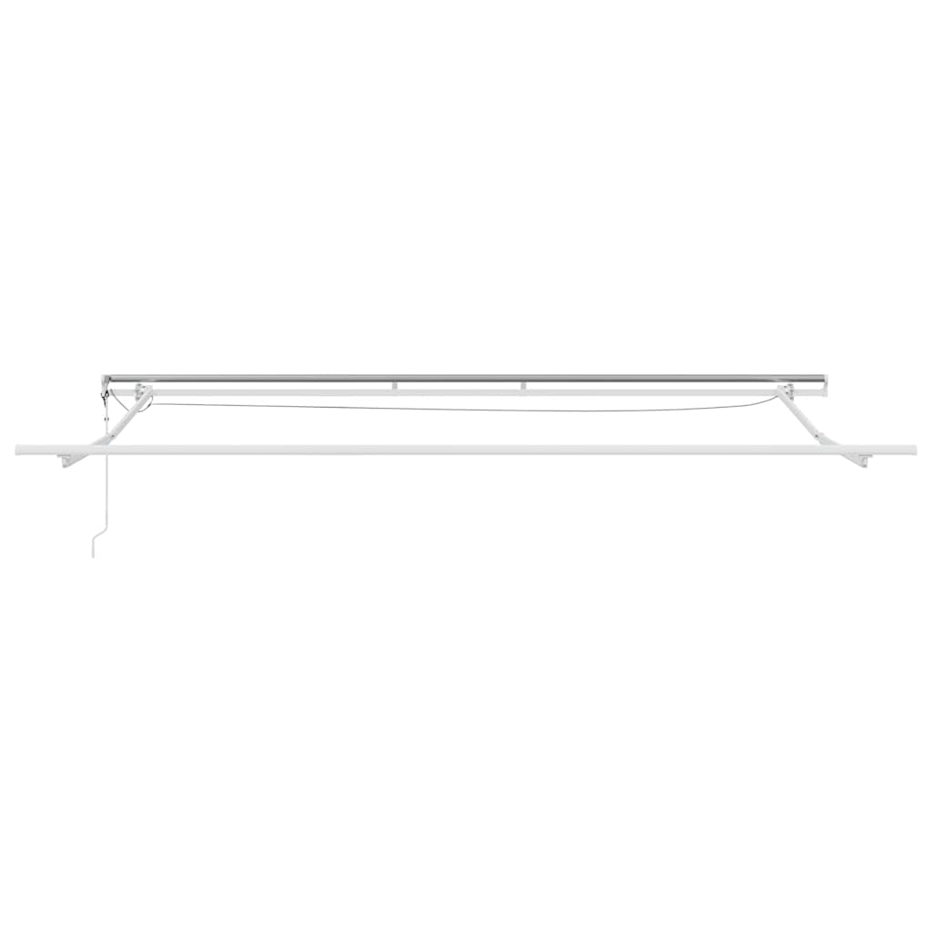 Okvir tende S LED lampica Bijelo 500 × 300 cm Aluminij