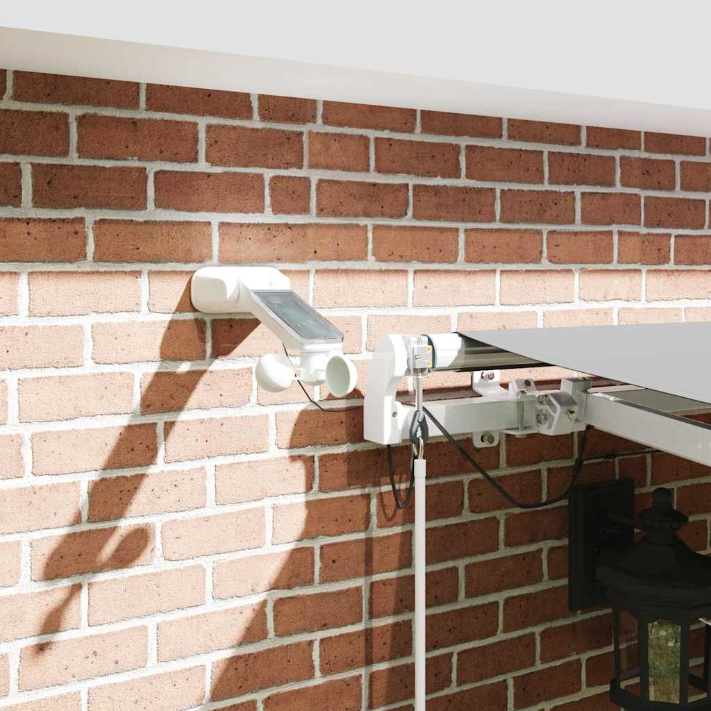 Okvir tende S LED lampica Bijelo 400 × 350 cm Aluminij