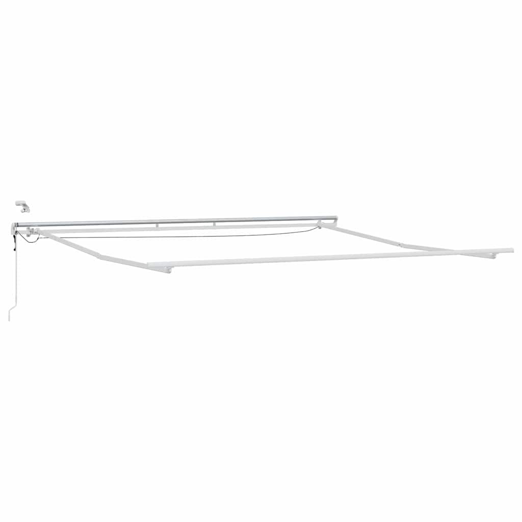 Okvir tende S LED lampica Bijelo 400 × 350 cm Aluminij