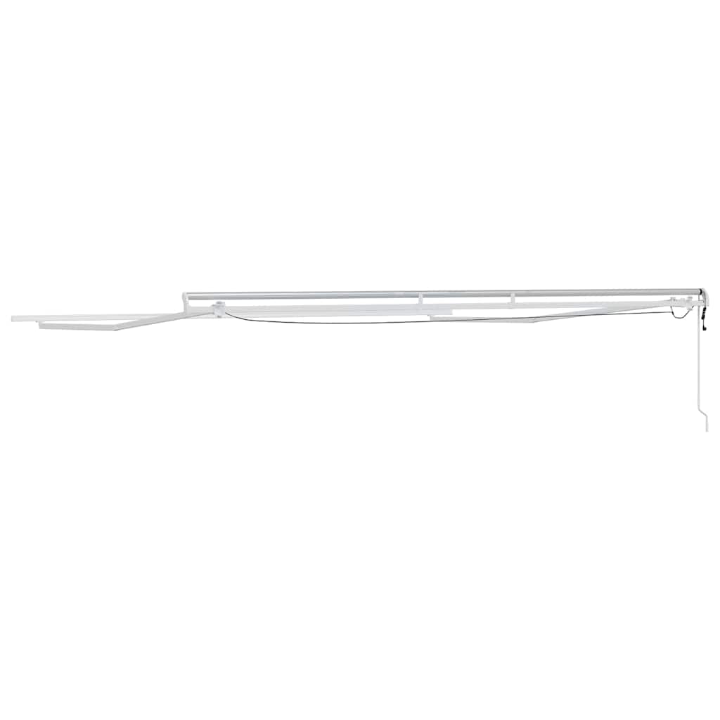Okvir tende S LED lampica Bijelo 450 × 350 cm Aluminij