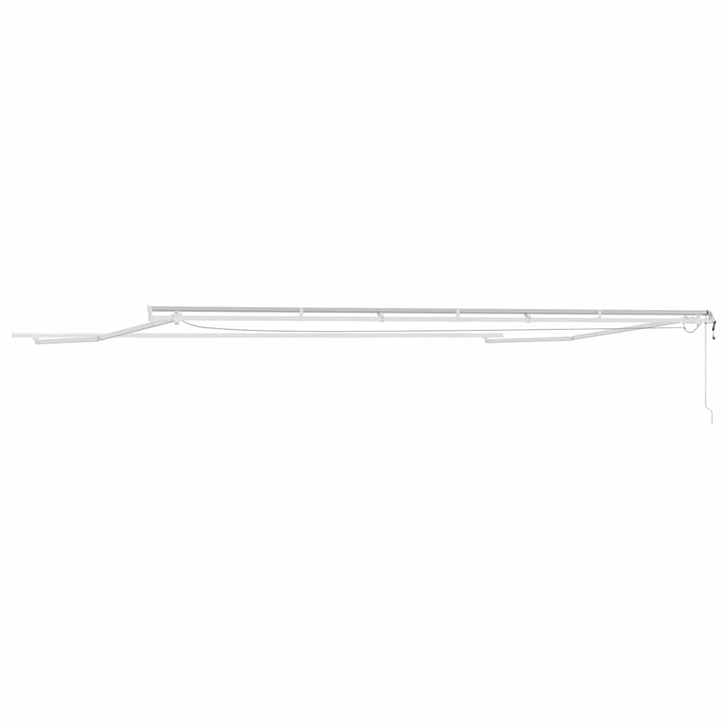 Okvir tende S LED lampica Bijelo 600 × 350 cm Aluminij