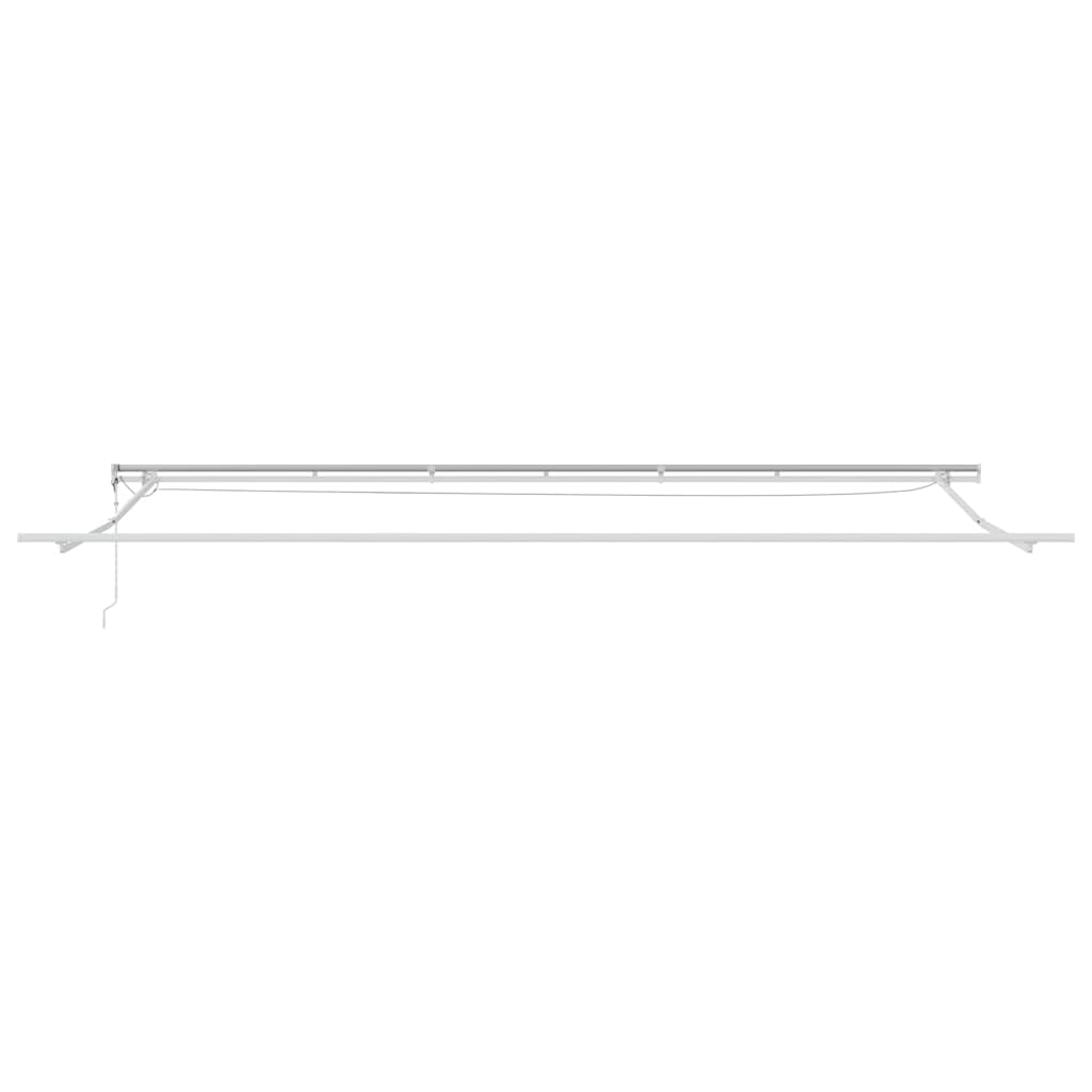 Okvir tende S LED lampica Bijelo 600 × 350 cm Aluminij