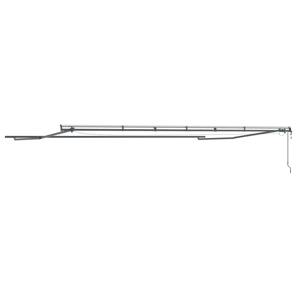 Okvir tende S LED lampica Antracit 600 × 350 cm Aluminij