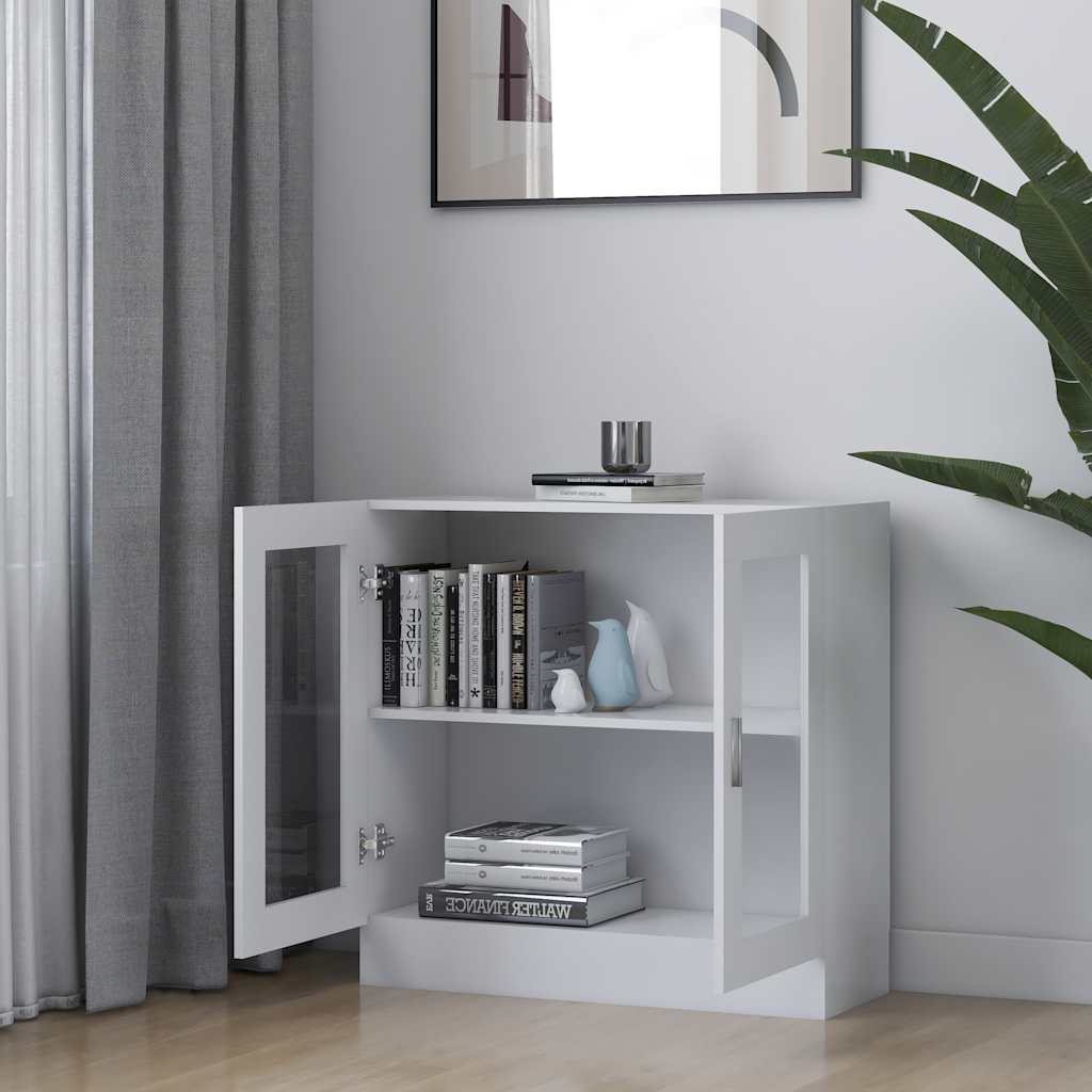 Vitrina bijela 82,5 x 30,5 x 80 cm konstruirano drvo