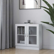 Vitrina bijela 82,5 x 30,5 x 80 cm konstruirano drvo