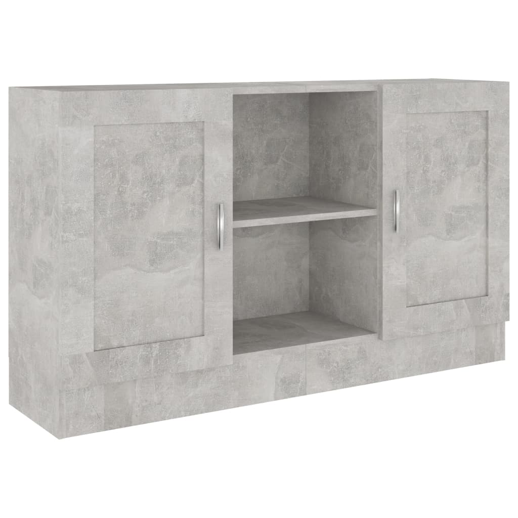 Komoda siva boja betona 120 x 30,5 x 70 cm konstruirano drvo