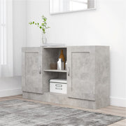 Komoda siva boja betona 120 x 30,5 x 70 cm konstruirano drvo