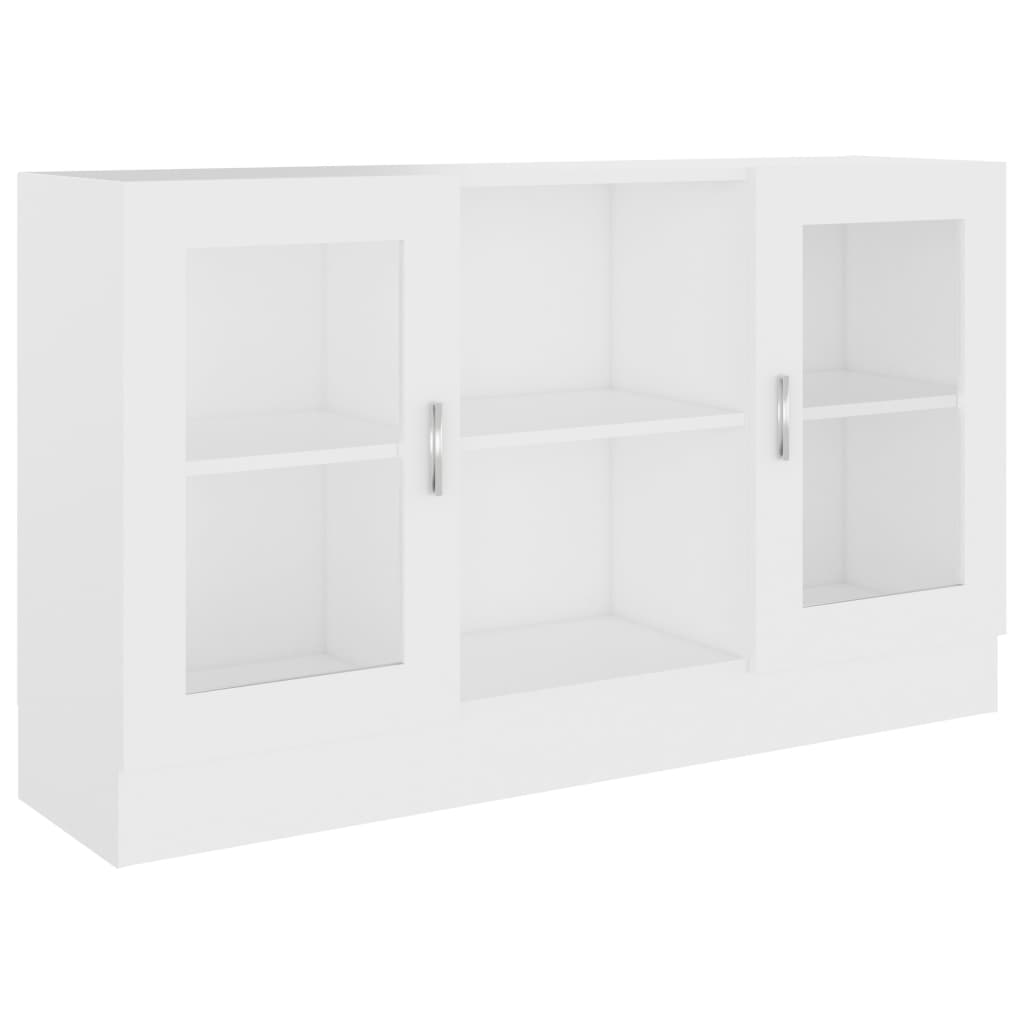 Vitrina bijela 120 x 30,5 x 70 cm konstruirano drvo