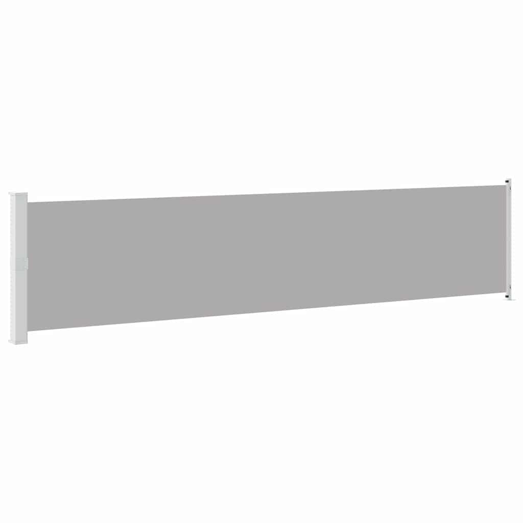 Uvlačiva bočna tenda za terasu 140 x 600 cm siva