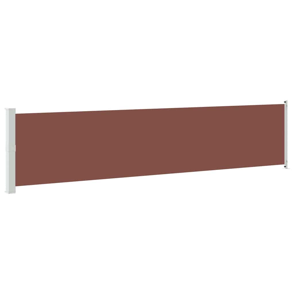 Uvlačiva bočna tenda za terasu 140 x 600 cm smeđa