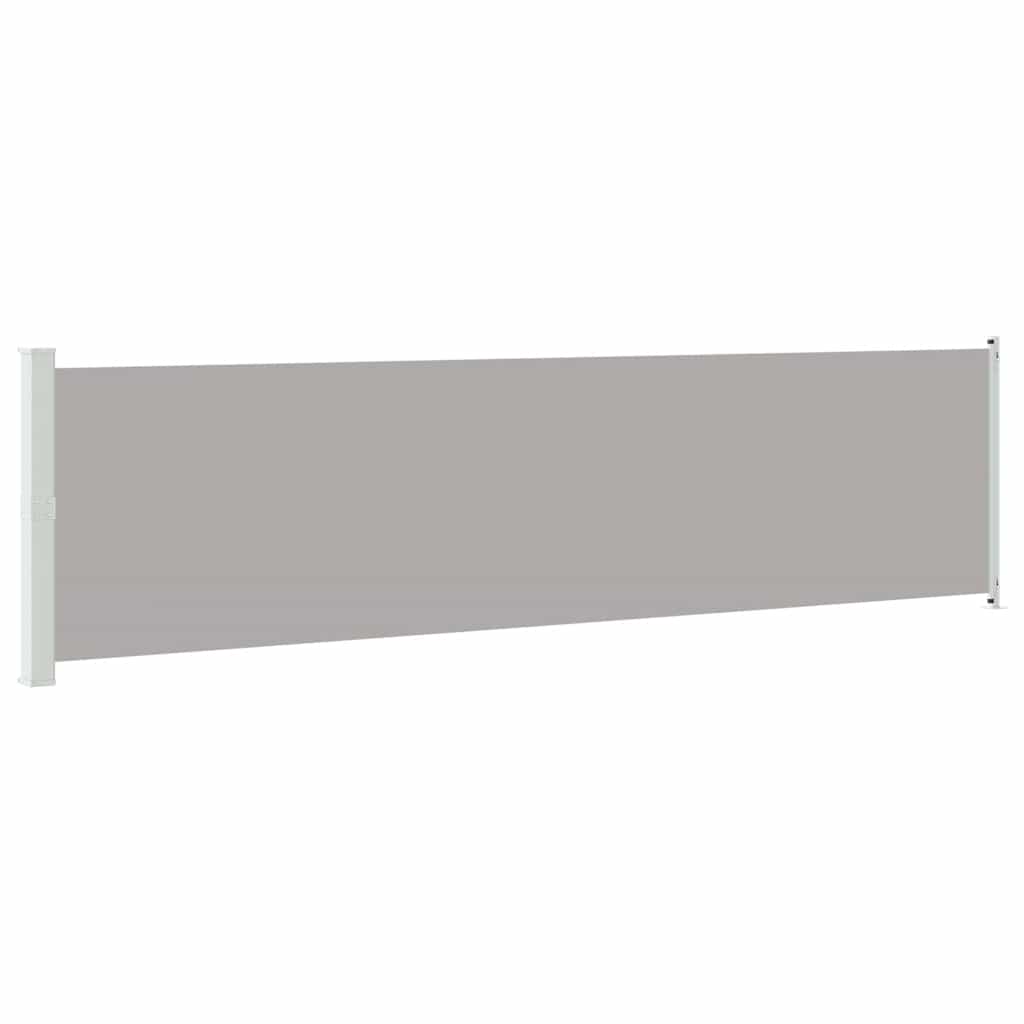 Uvlačiva bočna tenda za terasu 600 x 160 cm siva