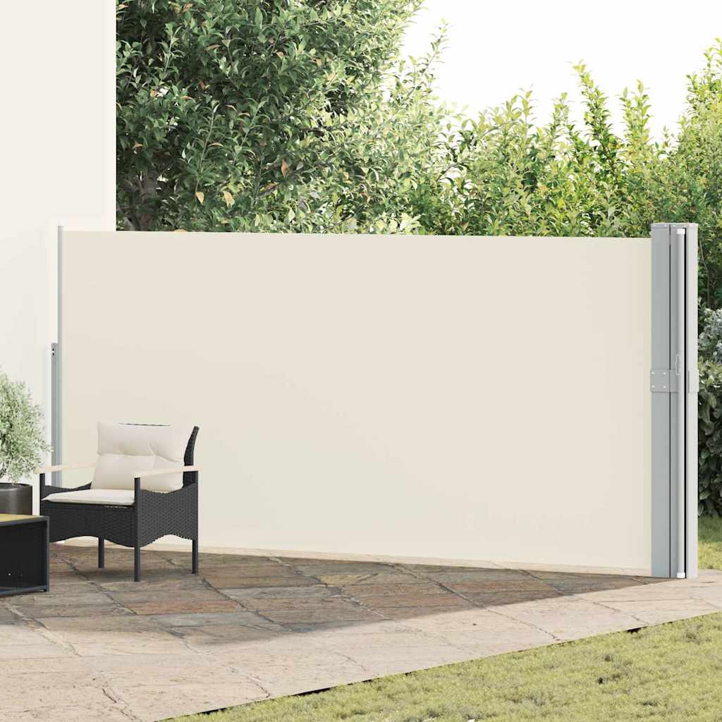 Uvlačiva bočna tenda za terasu 170 x 1200 cm krem