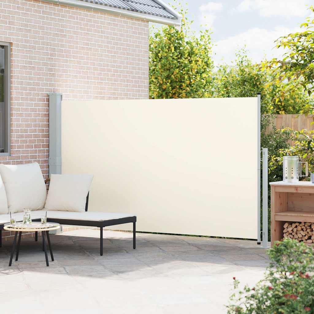 Uvlačiva bočna tenda za terasu 180 x 300 cm krem