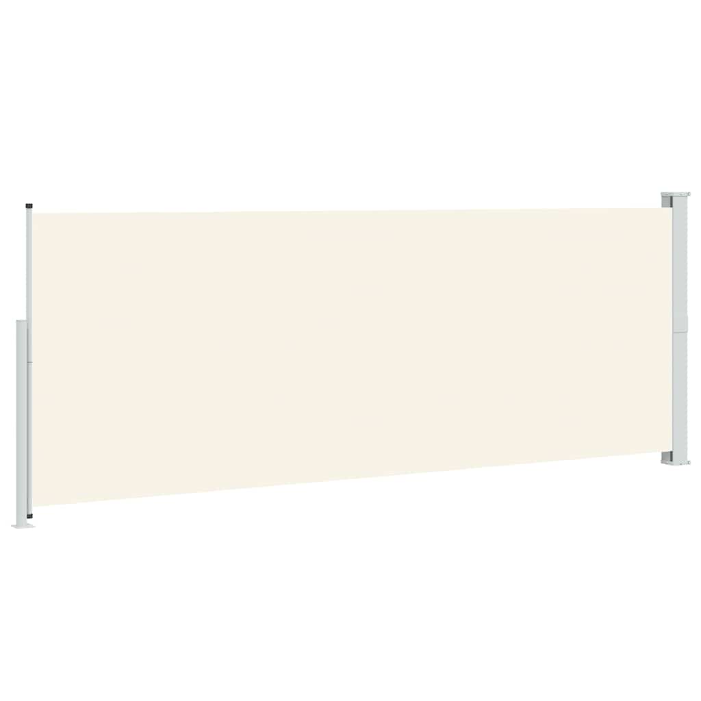Uvlačiva bočna tenda za terasu 180 x 500 cm krem