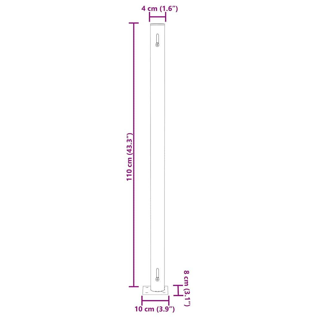 Uvlačiva bočna tenda za terasu 180 x 500 cm krem
