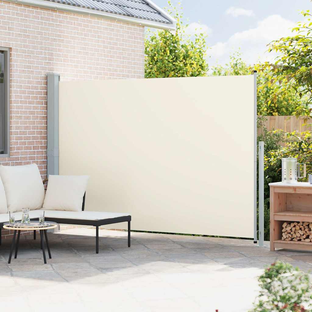 Uvlačiva bočna tenda za terasu 200 x 300 cm krem