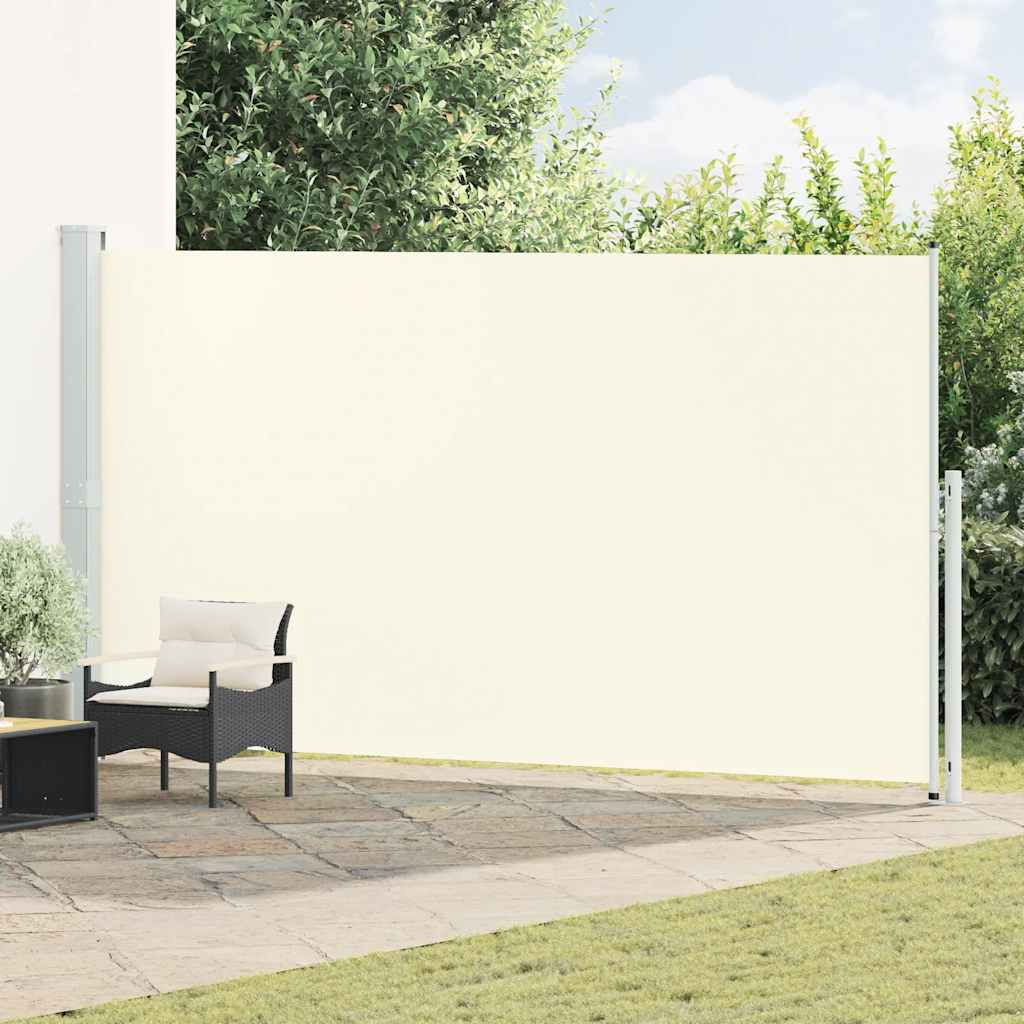 Uvlačiva bočna tenda za terasu 200 x 500 cm krem