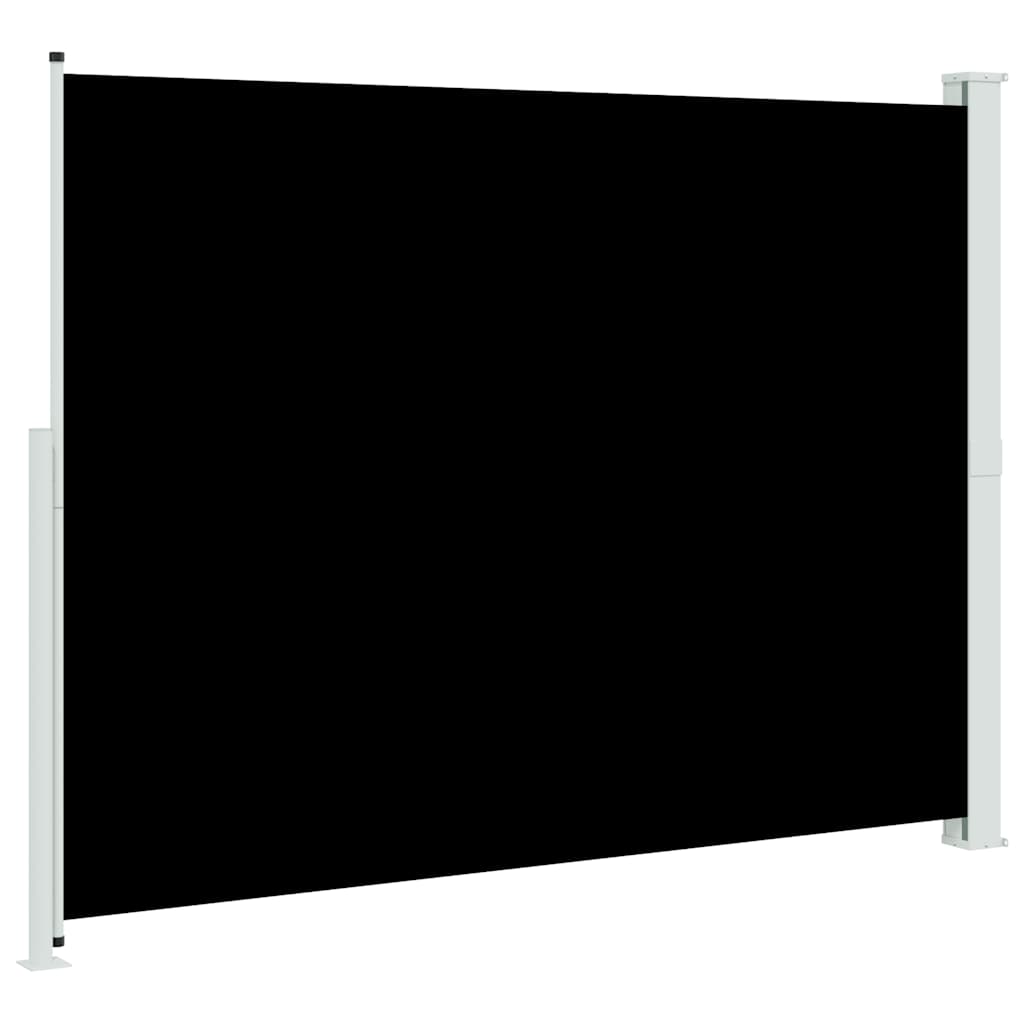 Uvlačiva bočna tenda za terasu 220 x 300 cm crna