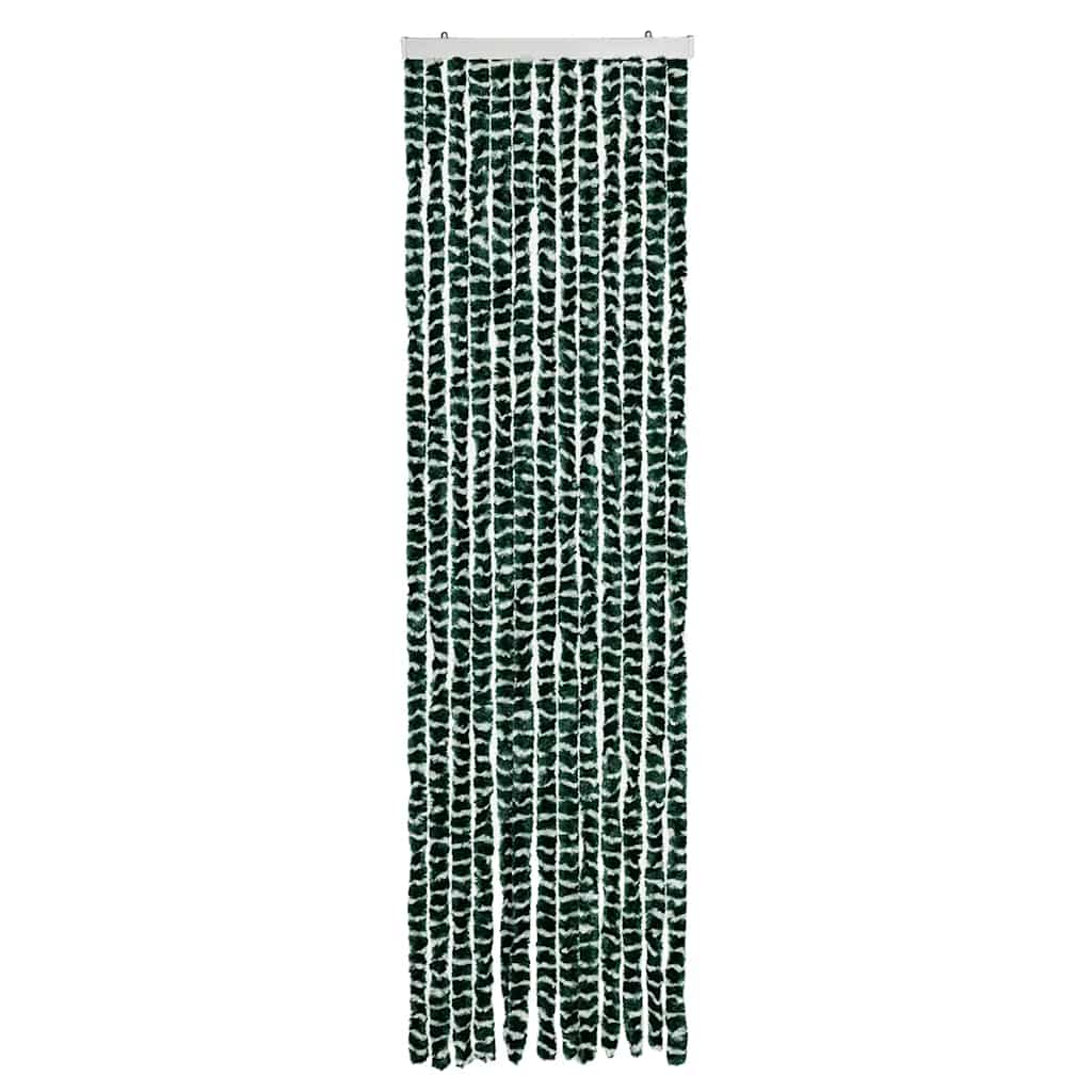 Zastor protiv insekata zeleno-bijeli 56 x 185 cm šenil