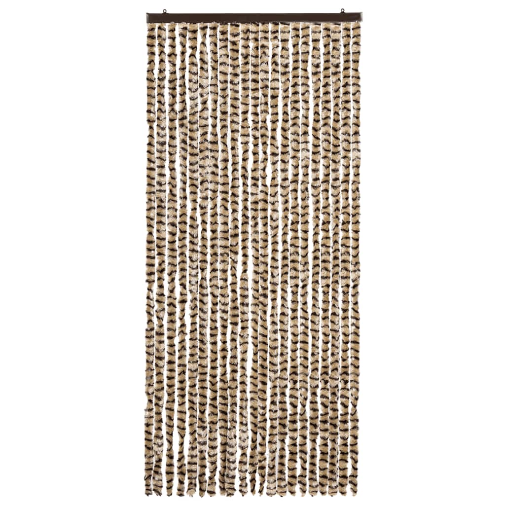 Zastor protiv insekata bež-smeđi 90 x 220 cm šenil