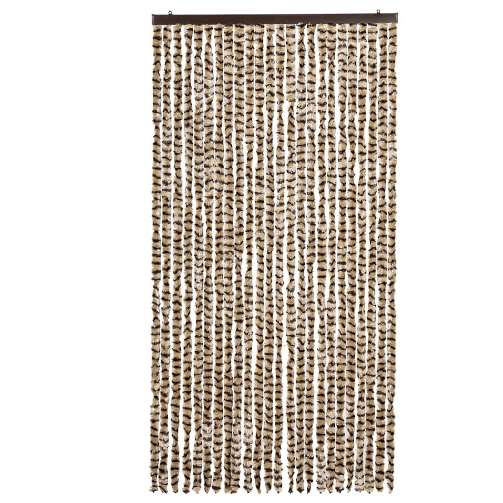 Zastor protiv insekata bež-smeđi 100 x 220 cm šenil