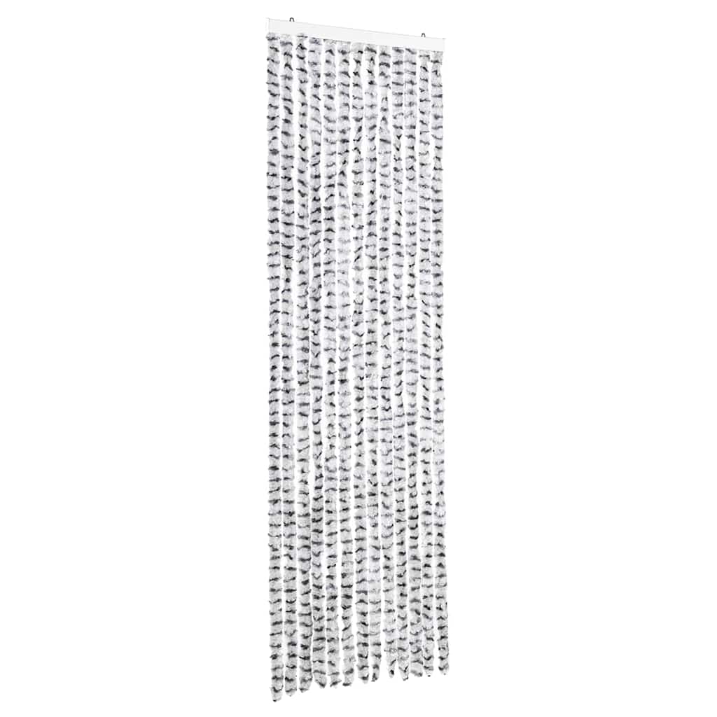 Zastor protiv insekata svjetlosivi/tamnosivi 56 x 185 cm šenil