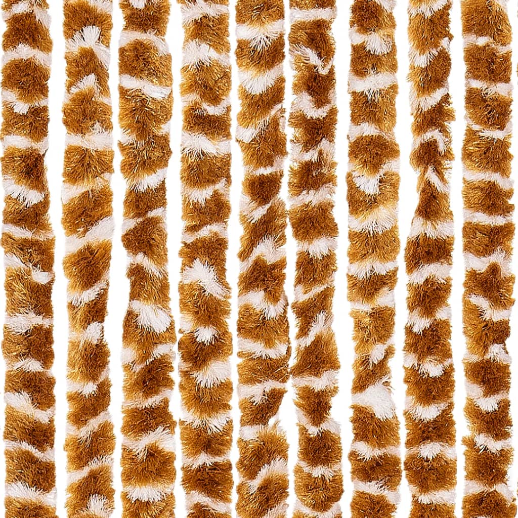 Zastor protiv insekata oker-bijeli 90 x 220 cm šenil