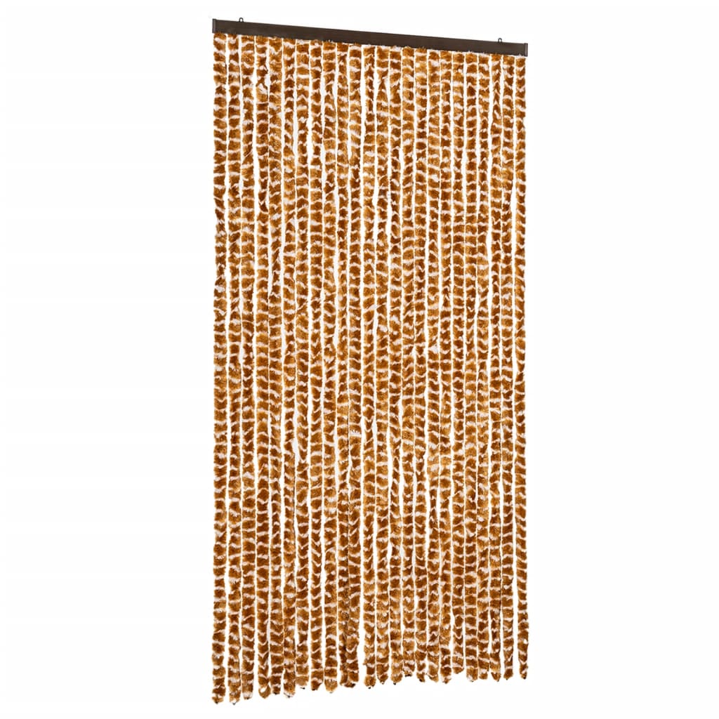 Zastor protiv insekata oker-bijeli 100 x 220 cm šenil