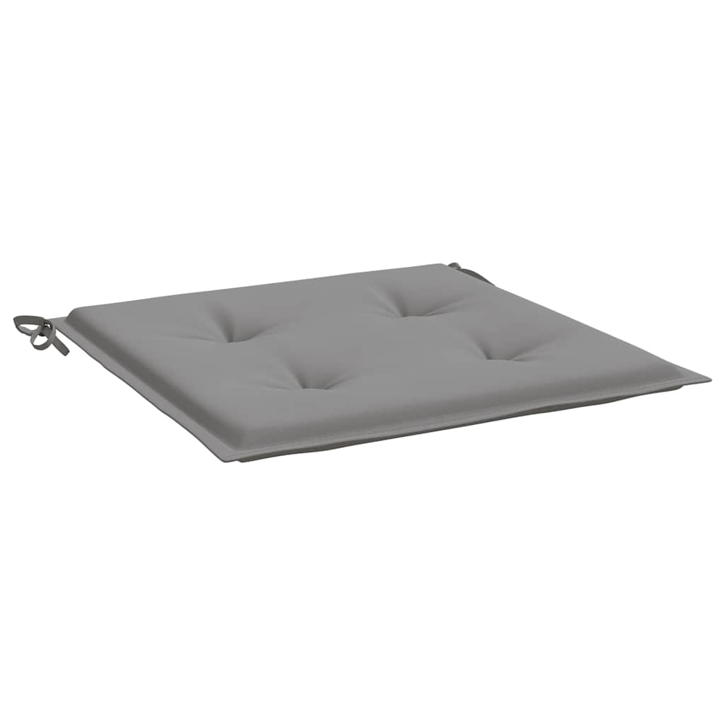 Jastuci za vrtne stolice 6 kom sivi 40x40x4 cm od tkanine