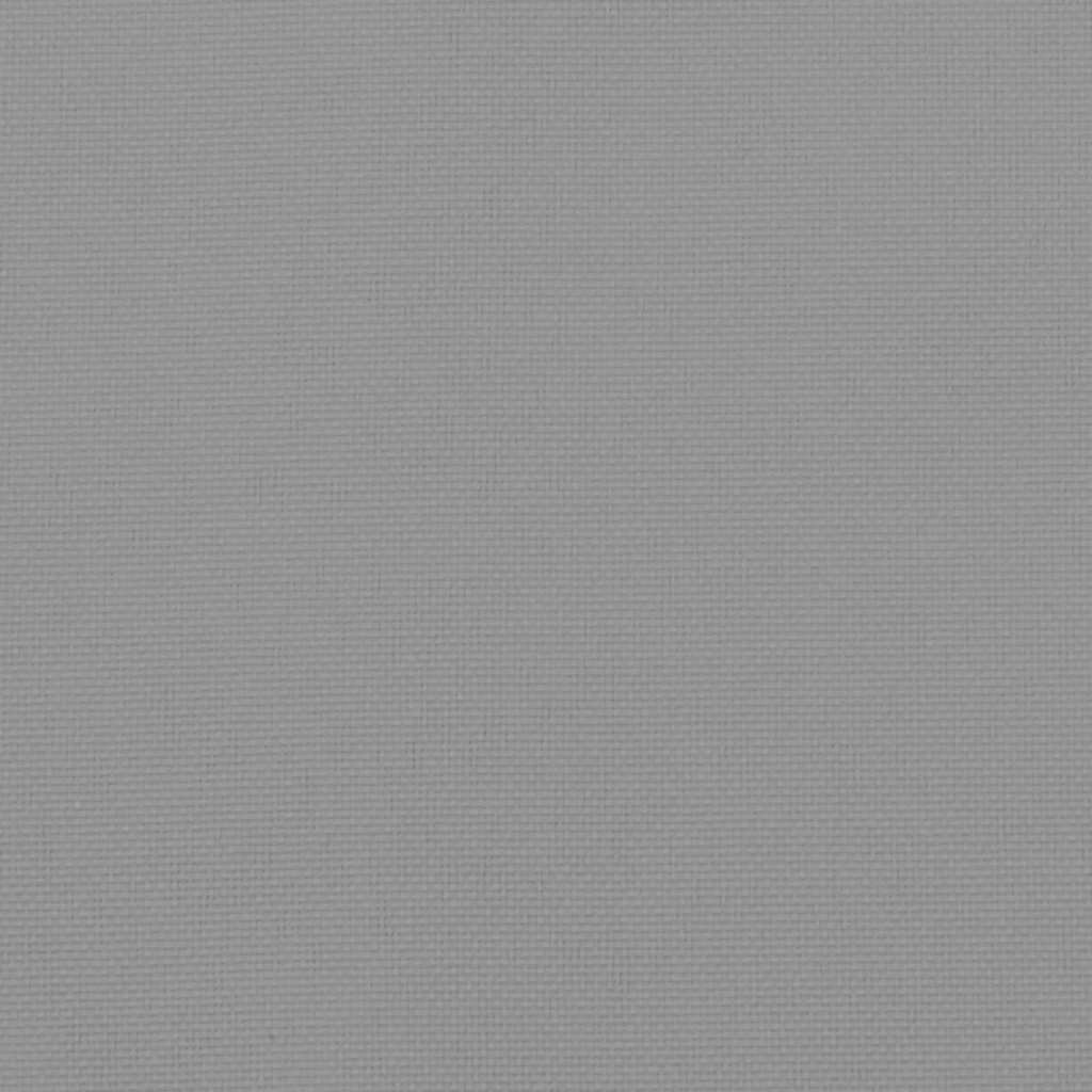 Jastuci za vrtne stolice 6 kom sivi 40x40x4 cm od tkanine