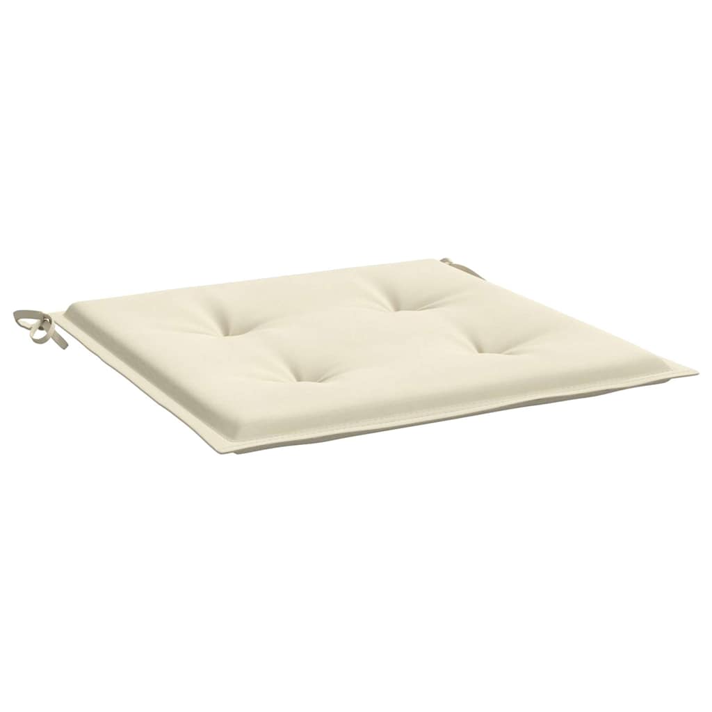 Jastuci za vrtne stolice 2 kom krem 40x40x4 cm od tkanine