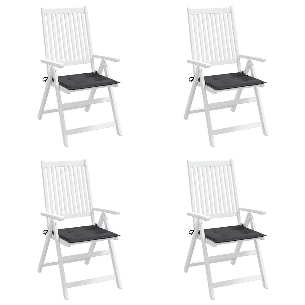 Jastuci za vrtne stolice 4 kom antracit 50x50x4 cm od tkanine