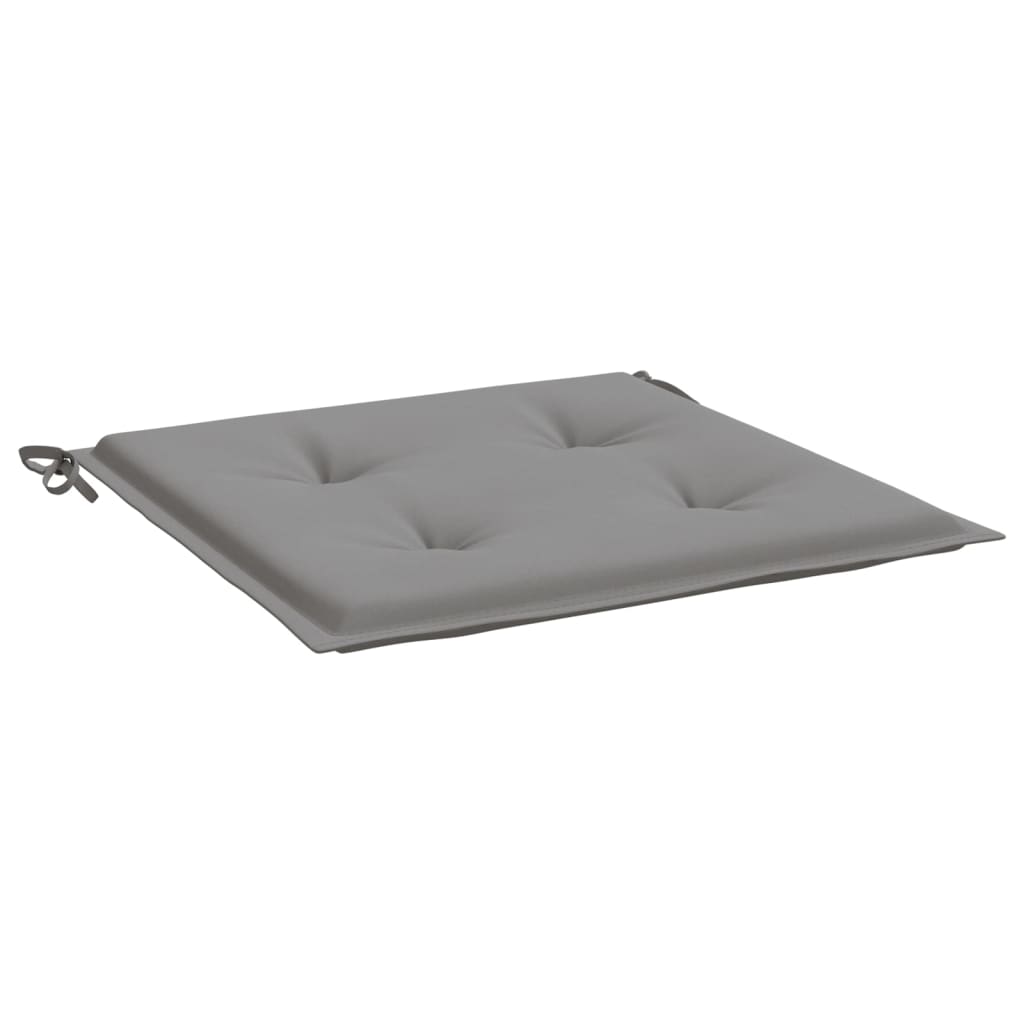 Jastuci za vrtne stolice 4 kom sivi 50 x 50 x 4 cm od tkanine