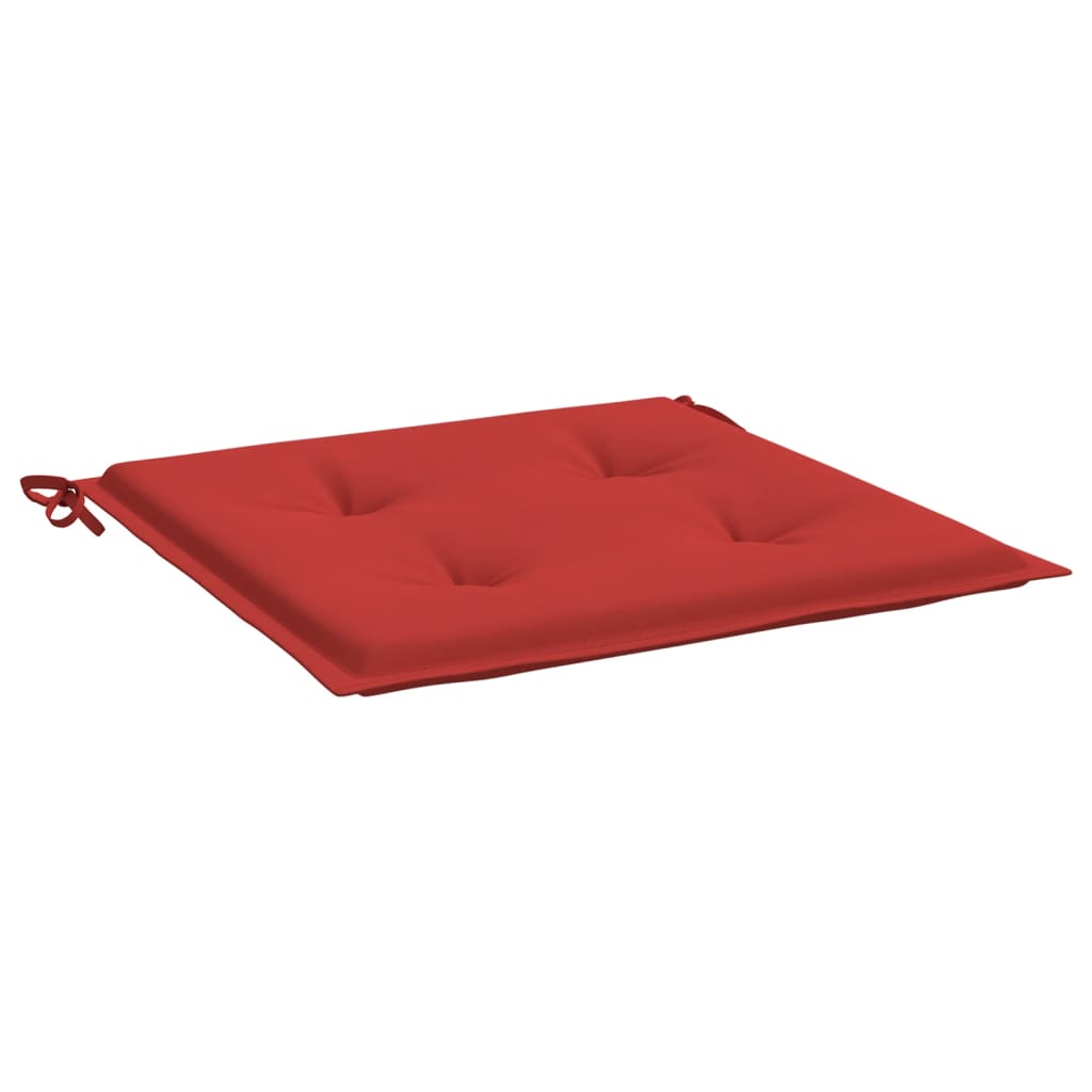 Jastuci za vrtne stolice 6 kom crveni 50 x 50 x 4 cm od tkanine