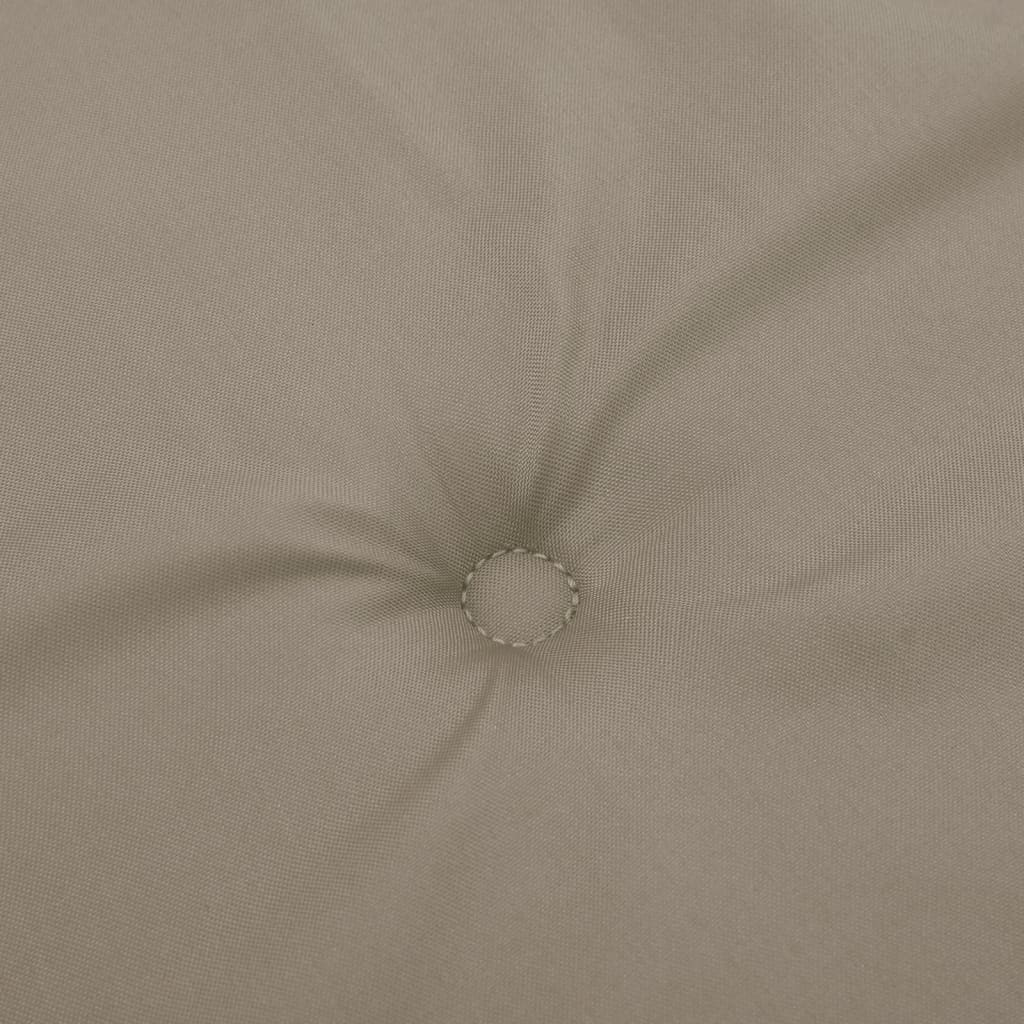 Jastuci za vrtne stolice 6 kom smeđesivi 50x50x4 cm od tkanine
