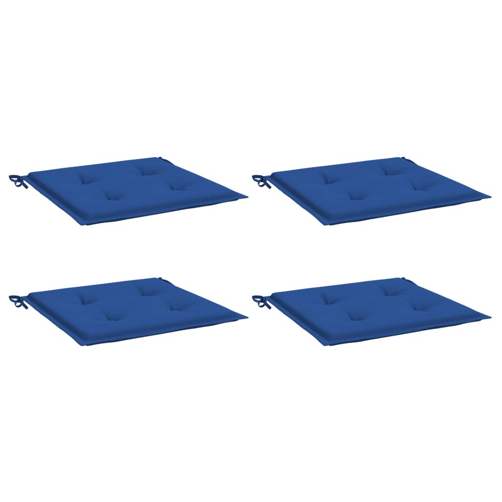 Jastuci za vrtne stolice 4 kom plavi 50 x 50 x 4 cm od tkanine