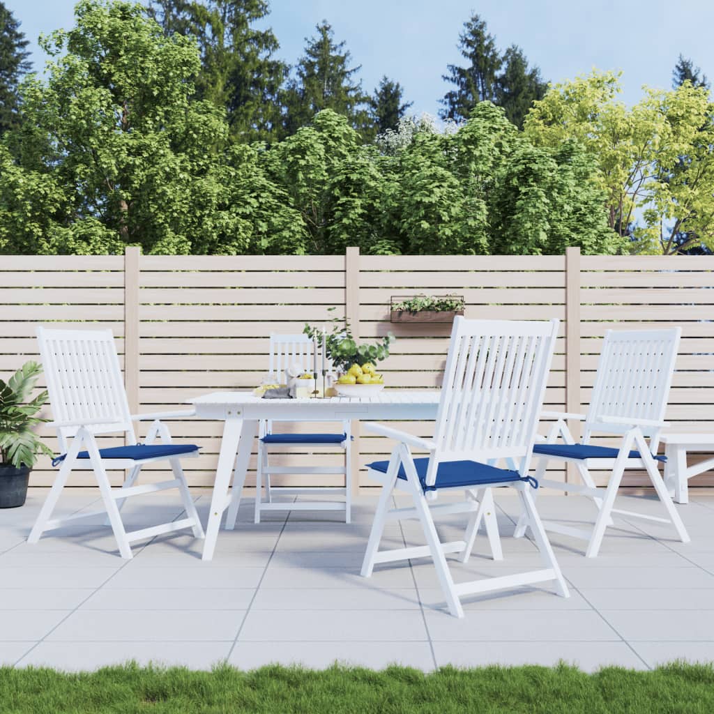 Jastuci za vrtne stolice 4 kom plavi 50 x 50 x 4 cm od tkanine
