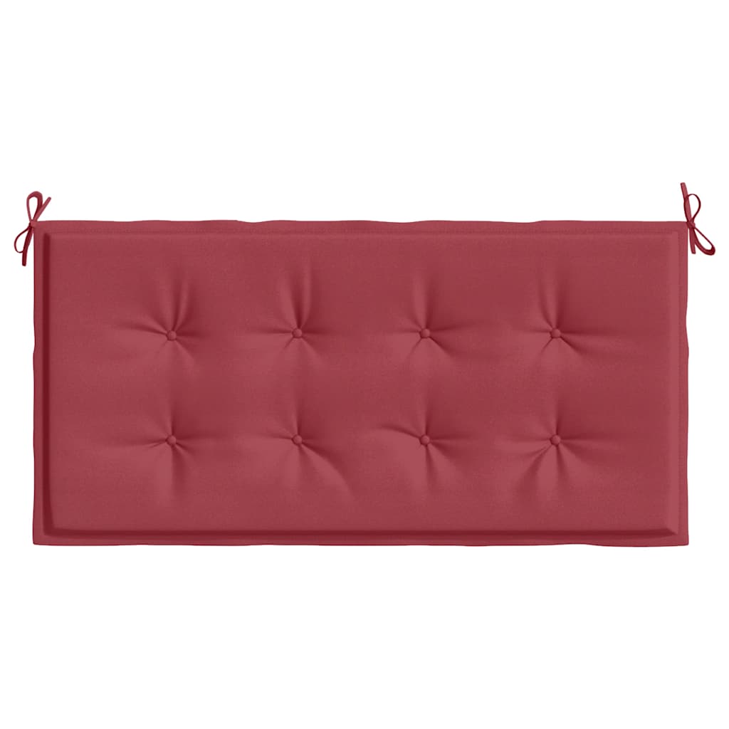 Jastuk za vrtnu klupu boja vina 100x50x4 cm tkanina Oxford