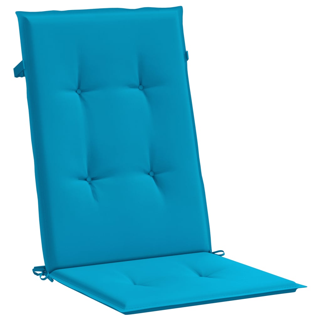 Jastuci za vrtne stolice 6 kom plavi 120 x 50 x 3 cm od tkanine