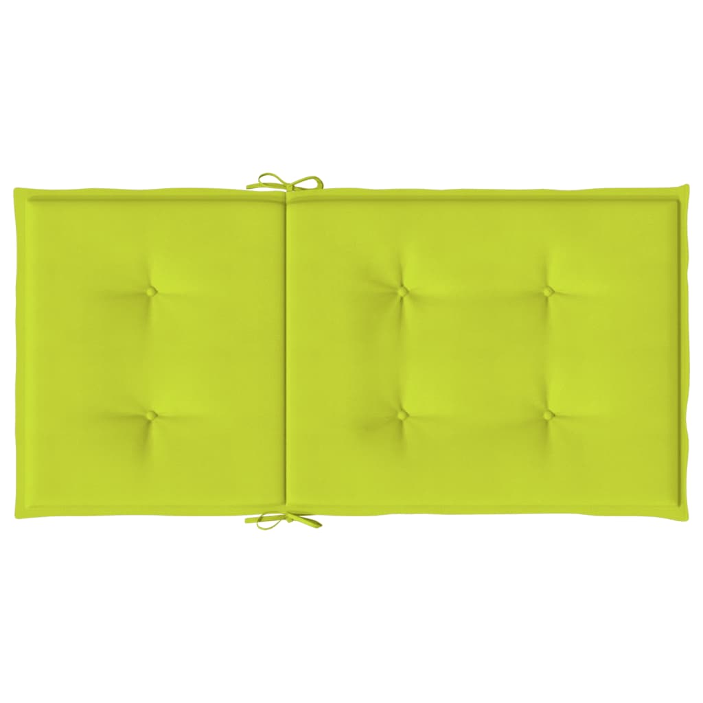 Jastuci za vrtne stolice 4 kom svjetlozeleni 100x50x3cm tkanina