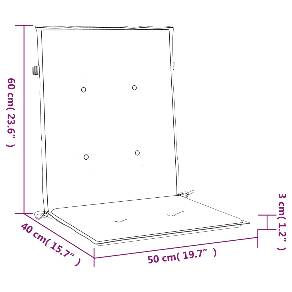 Jastuci za vrtne stolice 4 kom svjetlozeleni 100x50x3cm tkanina