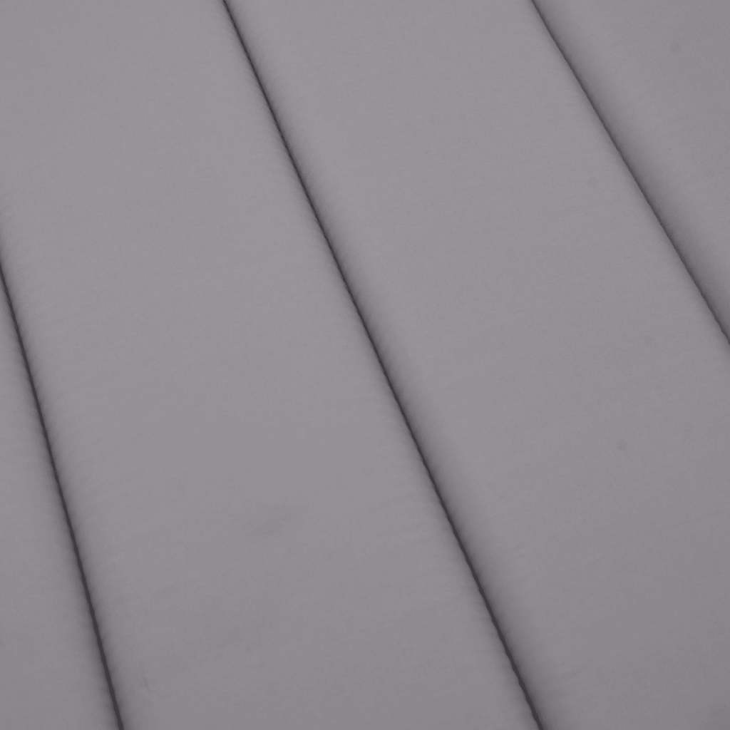 Jastuk za ležaljku sivi 186x58x4 cm od tkanine Oxford