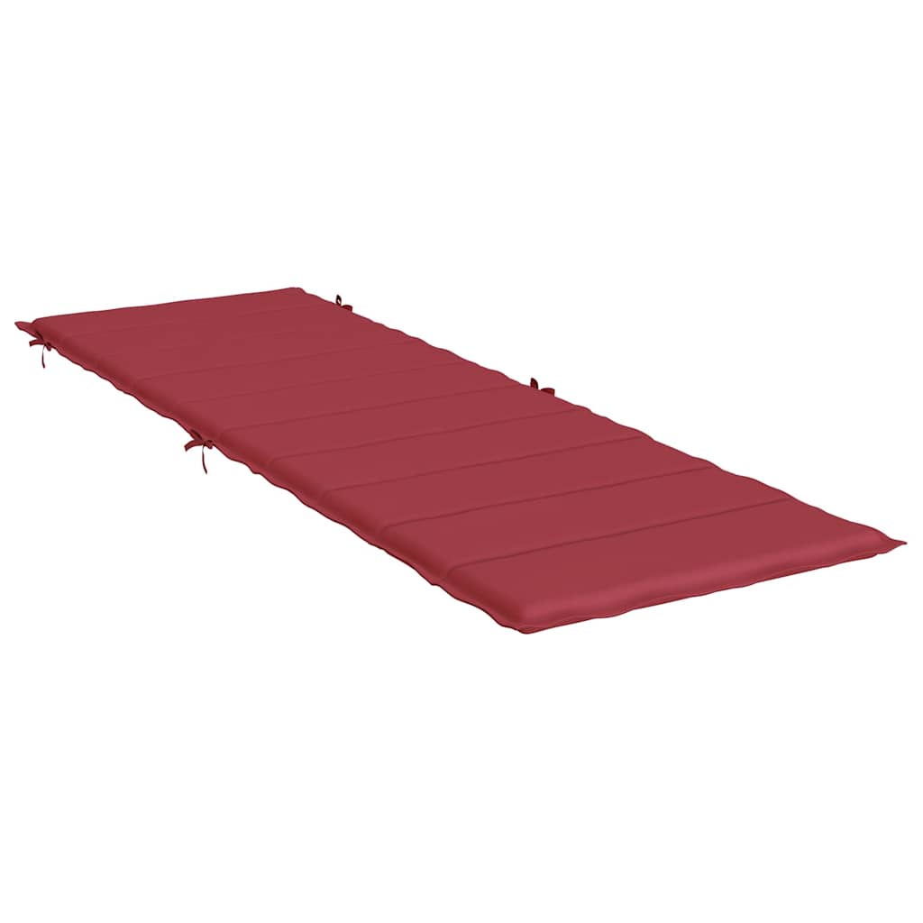 Jastuk za ležaljku boja vina 186x58x4 cm od tkanine Oxford