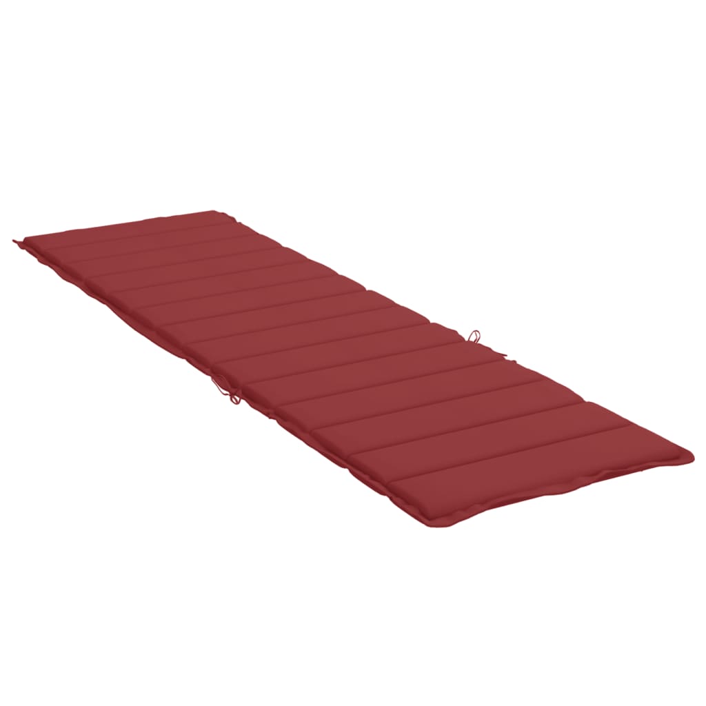 Jastuk za ležaljku boja vina 200 x 50 x 3 cm od tkanine Oxford