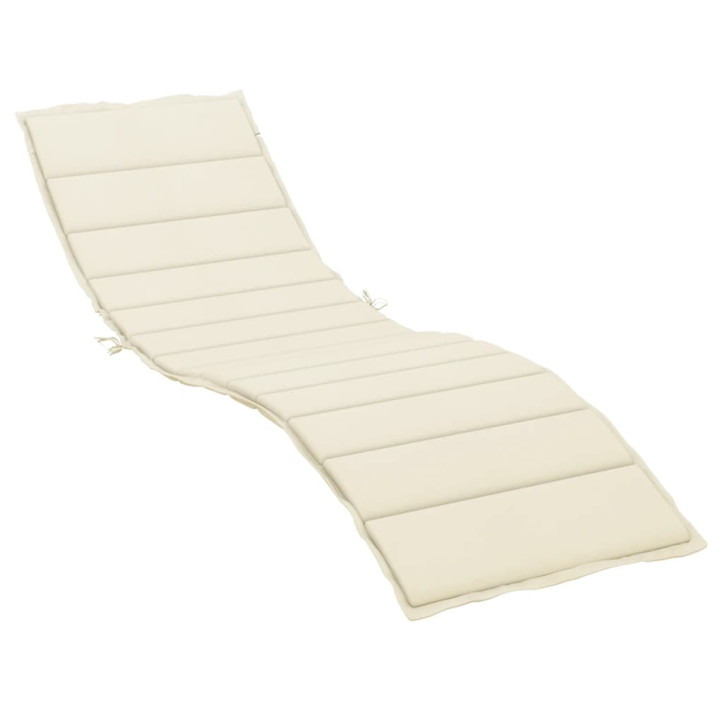 Jastuk za ležaljku krem 200 x 60 x 3 cm od tkanine Oxford