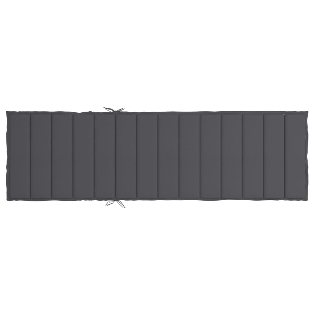 Jastuk za ležaljku antracit 200 x 70 x 3 cm od tkanine Oxford