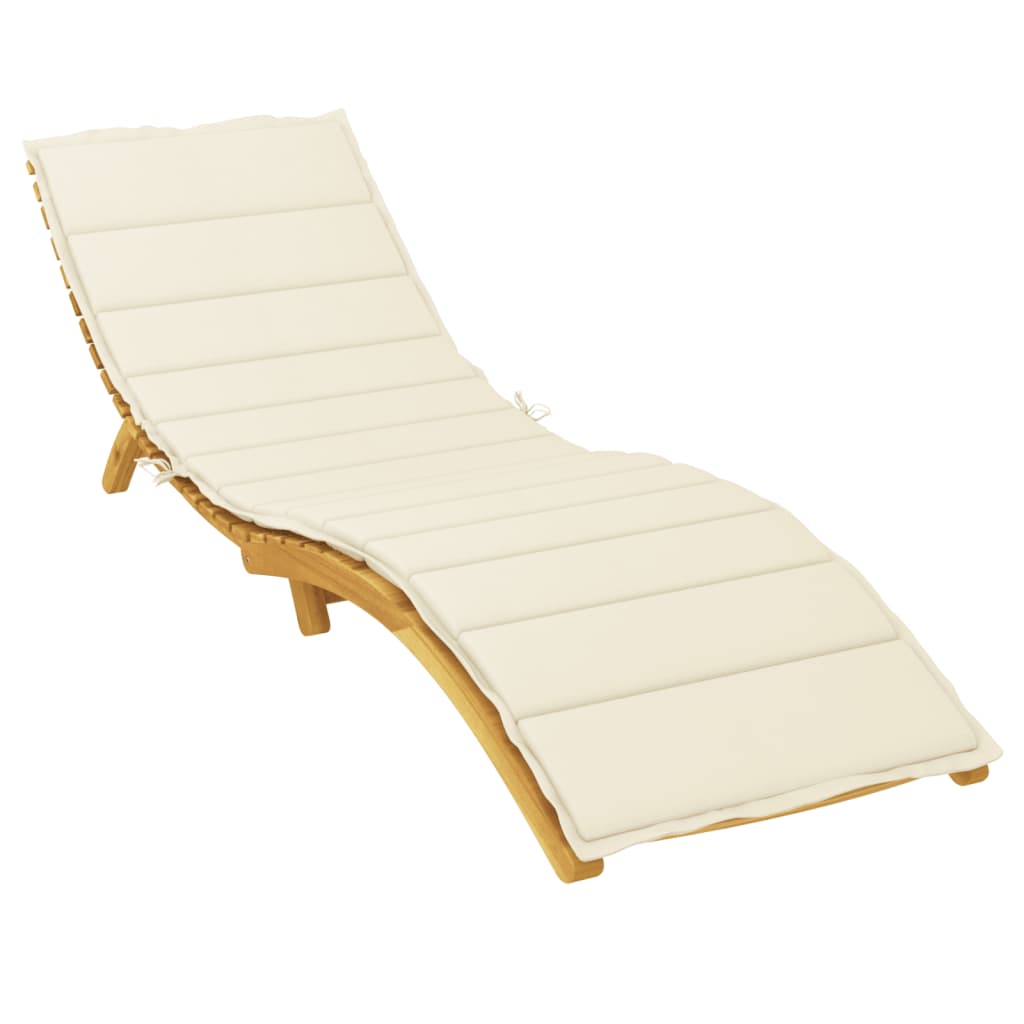 Jastuk za ležaljku krem 200 x 70 x 3 cm od tkanine Oxford