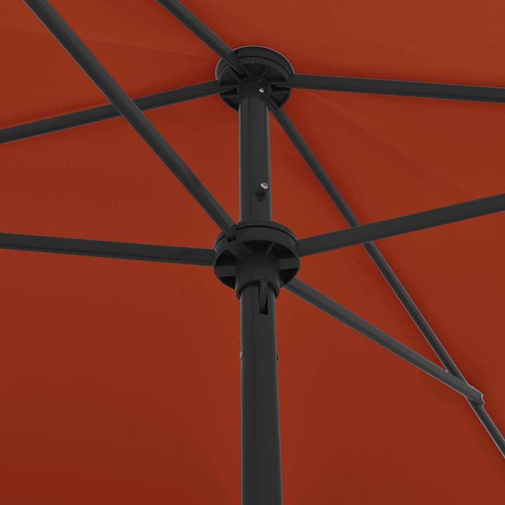 Suncobran za plažu terakota 200 x 125 cm