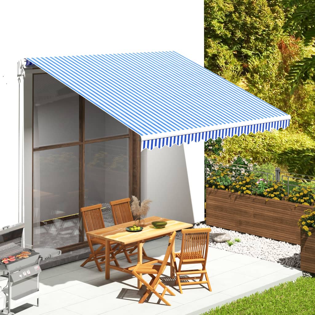 Zamjenska tkanina za tendu plavo-bijela 4 x 3,5 m