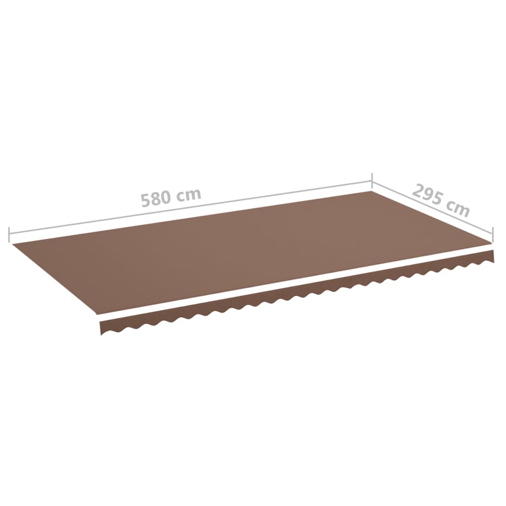 Zamjenska tkanina za tendu smeđa 6 x 3 m
